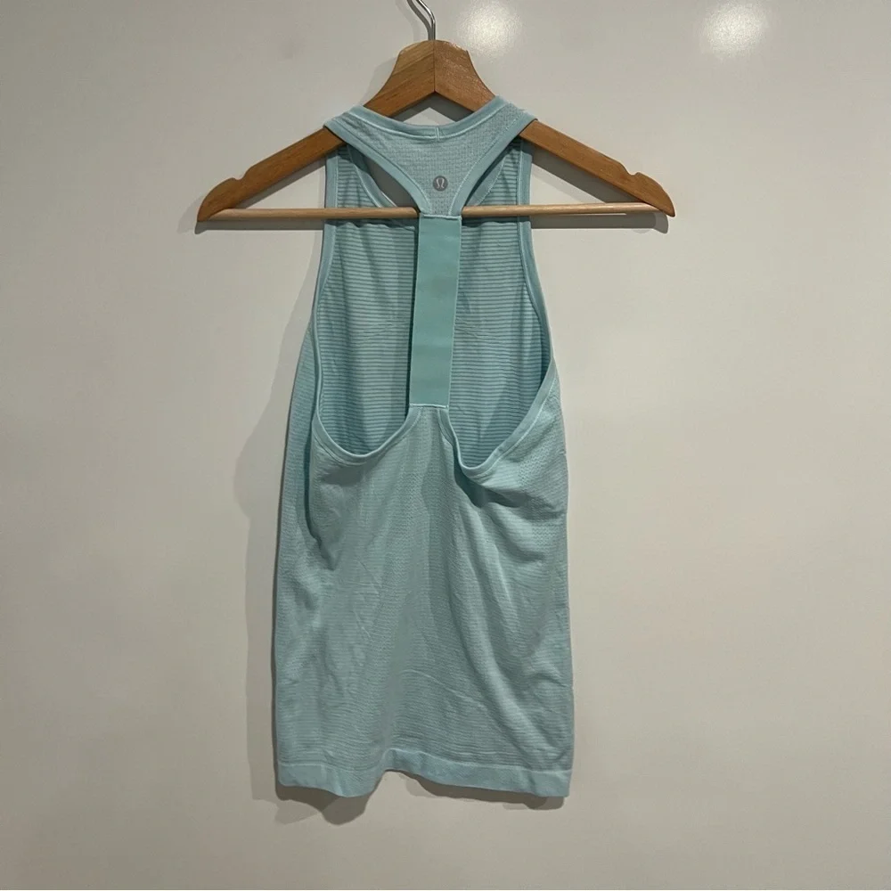 Lululemon Swiftly Razorback Tank Blue